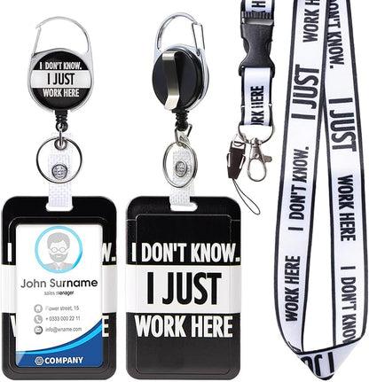 Lanyards for ID Badges Cute Id Badge Holder with Lanyard Retractable Badge Reel Clip Funny Name Tags Keychain for Teacher Doctor Student Women Men Nurse Accessories for Work