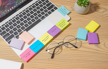 36 Pads Sticky Notes 1.5x2 inch Post, 9 Bright Colors Mini Self-Stick Pads Bulk, 70 Sheets/Pad