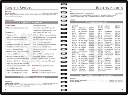 2025 Datebook & City Themed Planner – Resource Guide with Daily, Weekly & Monthly Views – 3-Year Reference Calendar - Multi-Purpose Travel Notebook Guide & Adventure Diary (Boston '25)