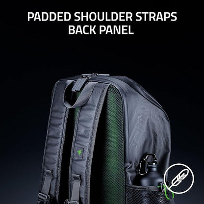 Razer Scout 16" Gaming Laptop Backpack: Lightweight Travel Carry On Computer Bag - Water Resistant - Fits 16 inch Notebook - Black