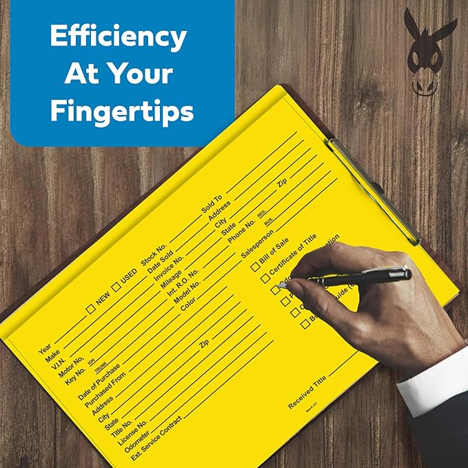 Printed Heavy Duty Deal Jackets - Yellow (100 Shrink Wrapped)