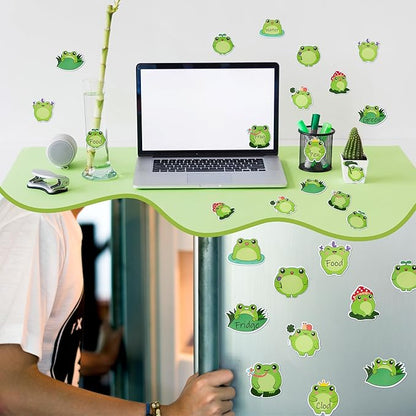 30 Pack Frog Sticky Notes, Total 600 Sheets, Cute Cartoon Frog Self Sticky Notepads Writing Memo Pads Animal Page Marker for Office School Student Birthday Party Favors Goodies Bag Fillers