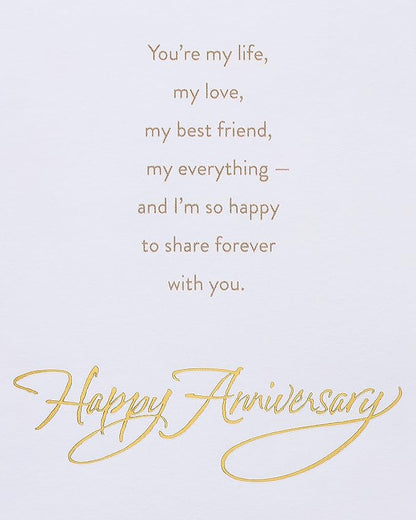 American Greetings Anniversary Card for Husband (You're My Life)