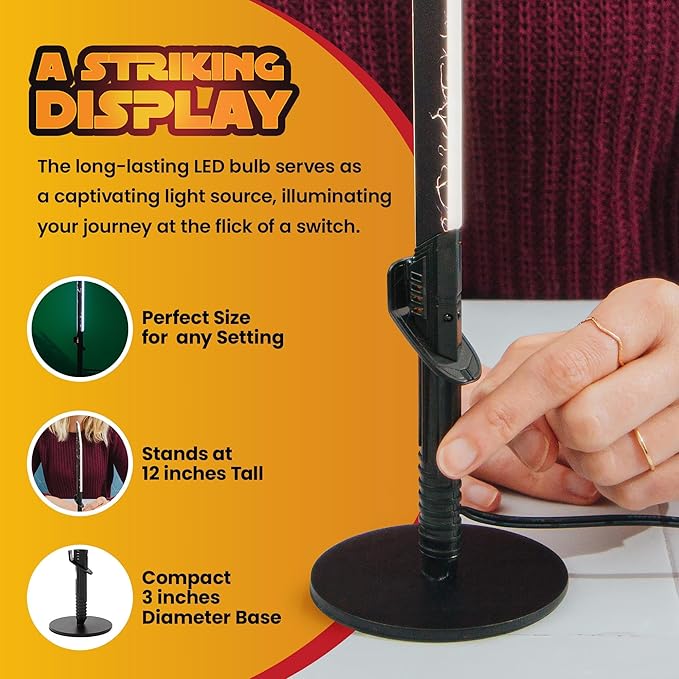 Star Wars Darksaber 12-Inch Desktop LED Mood Light for Nightstand Table