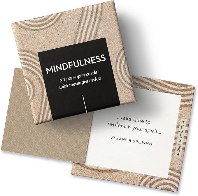 Compendium ThoughtFulls Pop-Open Cards — 2-Pack of Mindfulness, Live with Intention — 60 Pop-Open Cards, Each with a Different Message Inside