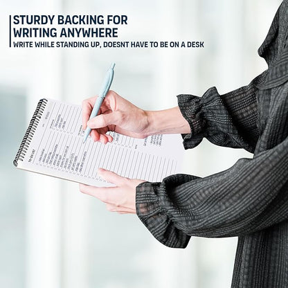 Of a Happy Kind To Do List Spiral Notepad 8.5x11 52 Sheets - Multiple Functional Sections - Daily Planner Notebook - Task Todo Checklist, Agenda Note Pad for Work