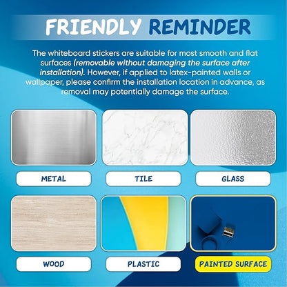 Magnetic Whiteboard Contact Paper 24" x 16”, YOUNGJQ Adhesive Dry Erase White Board Sticker for Wall, Peel and Stick Wallpaper, Easy to Write and Clean for Fridge Home Office