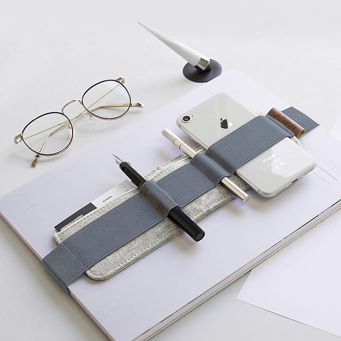 Beblau SLIM Portable TECH ORGANIZER attachable to laptop (Fits 13"-17") & notebook (A4) | Backpack insert & desk organizer. Office, Home & School | Working from Home Essentials | CHRISTMAS GIFT