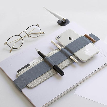 Beblau SLIM Portable TECH ORGANIZER attachable to laptop (Fits 13"-17") & notebook (A4) | Backpack insert & desk organizer. Office, Home & School | Working from Home Essentials | CHRISTMAS GIFT