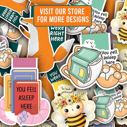 (1Pcs) to Bee Continued Magnetic Bookmark Book Page Markers Gift for Reading Lover Nerd Book Addict Bookish Reader Student Teacher Office Stationery - Size 3"x2.5" When Folded