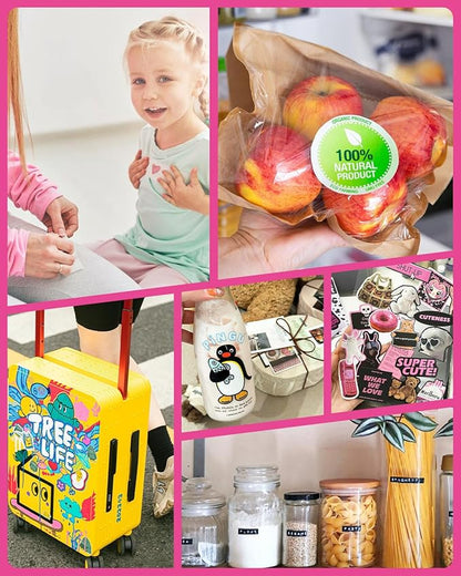 QYH Sticker Paper for Inkjet Printer - 240 Sheets White Matte Printable Vinyl Sticker Papers 8.5x11 In Labels Waterproof Stickers for Cutter, Crafts, Scrapbooking Dries Quickly & Tear Resistant