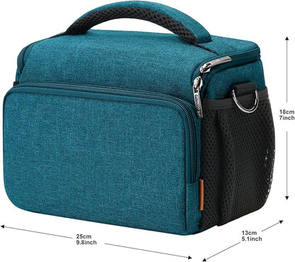 DOMISO Camera Bag Case Waterproof Anti-shock Shoulder Bag, Teal