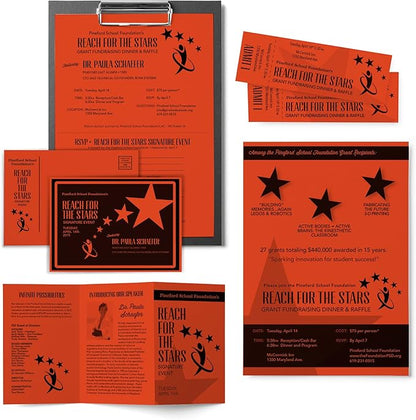 Neenah Paper 22761 Color Cardstock, 65lb, 8 1/2 x 11, Orbit Orange, 250 Sheets