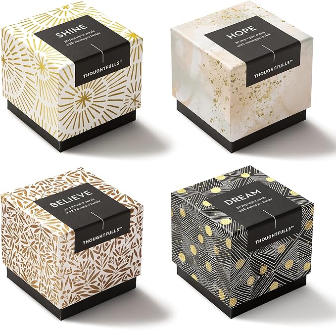 Compendium ThoughtFulls Pop-Open Cards — 4-Pack of Shine, Hope, Believe, Dream — 120 Pop-Open Cards, Each with a Different Message Inside