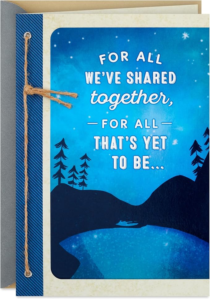 Hallmark Romantic Valentine's Day Card (You Mean the World to Me) for Anniversary, Love, Romantic Birthday, Sweetest Day