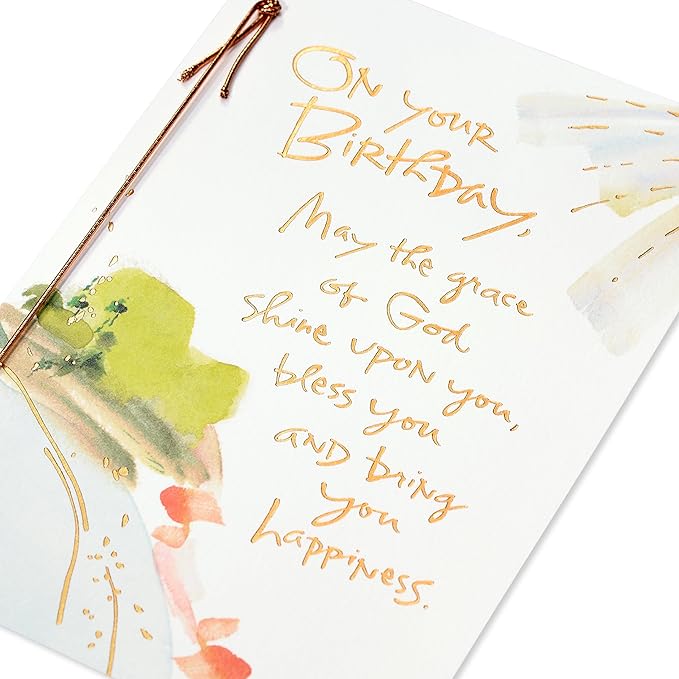 American Greetings Religious Birthday Card (Wonderful Birthday)