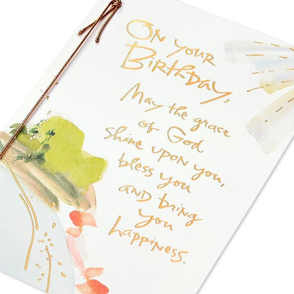 American Greetings Religious Birthday Card (Wonderful Birthday)