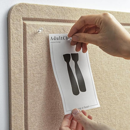 Extra Large Bulletin Board - 96 x 48 Inches, Decorative Felt Pin Board for Wall - 8' x 4' Foldable Photo Display Board with Self-Adhesive Tape, Includes 20 Push Pins - Beige Brown