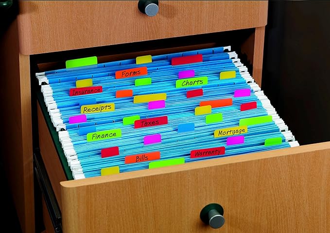 Post-it Tabs, 22/Color, 66/Dispenser, 1 in Wide, Pink, Green, Orange (686-PGO)