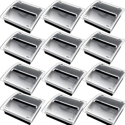 Pop Up Sticky Note Dispenser Sticky Note Holder Pop Up Note Dispenser Transparent Top for 3 x 3 Inch Sticky Notes School Office Home Store Black Base Clear Top (12)