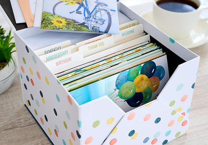 American Greetings 60-Count All Occasion Greeting Card Assortment with Storage Box, Dividers, Envelopes and Seals (Kathy Davis Designs)