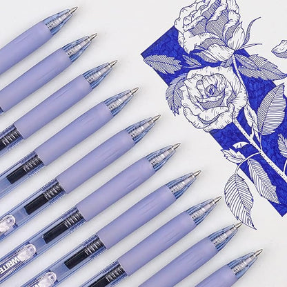 WRITECH Retractable Fine Point Gel Pens (Blue)