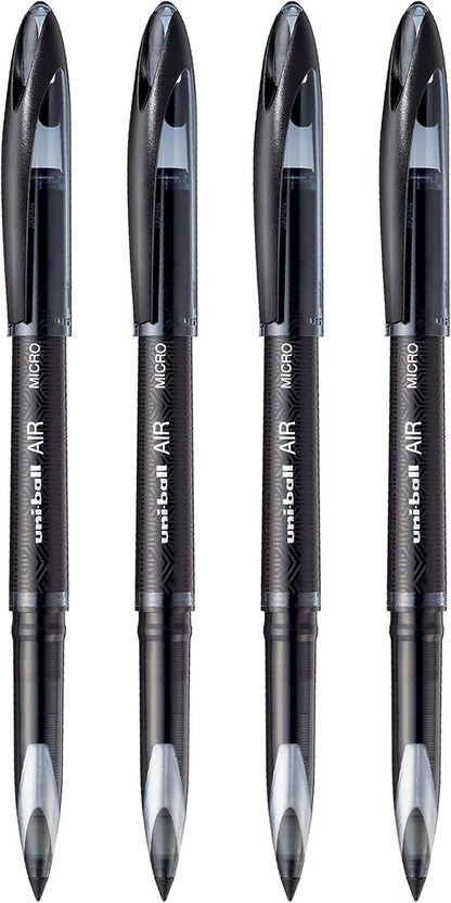 Uniball Air Micro Pen, Set of 4 - Black (UBA 188 M)