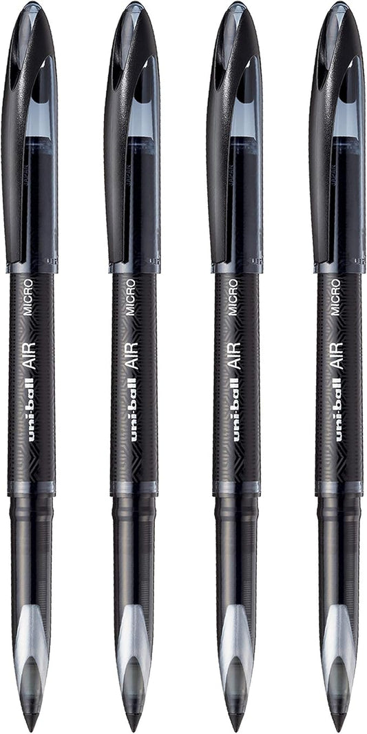 Uniball Air Micro Pen, Set of 4 - Black (UBA 188 M)
