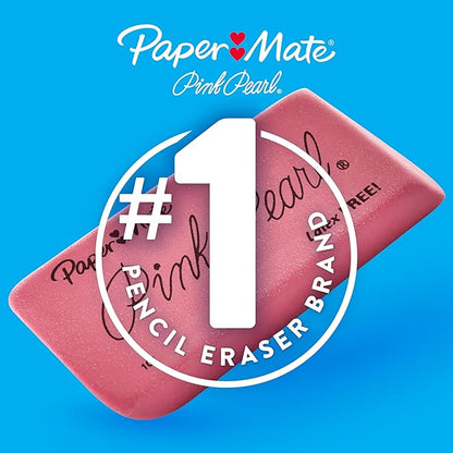 Paper Mate Pink Pearl Erasers, Large, Perfect for Students to Artists, Pack of 36 (432 Count Total)
