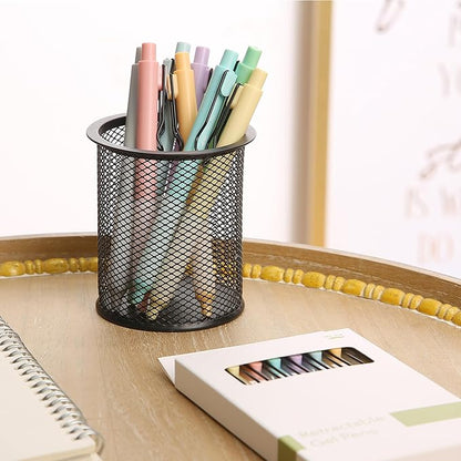 Mr. Pen- Retractable Gel Pens, 8 Pack, Black Ink Gel Pens, Pastel Barrels, Fast Dry, Gel Pens Fine Point 0.5mm, Retractable Pens, Cute Pens, Gel Ink Pens, Aesthetic Pens for Journaling Fine Tip Pens