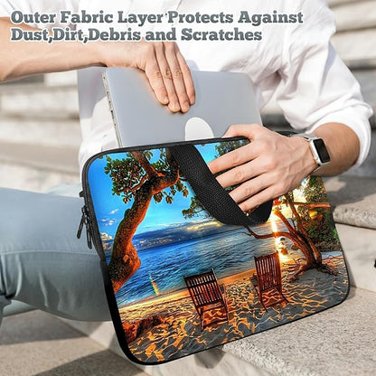 Universal Tablet Laptop Sleeve Case 10 inch, Sunset Tree Slim Carrying Case Durable Handbag Travel Laptop Bag for 7 to 10-inch Laptops/Notebook/Kids Tablet/ipad/eBook Readers