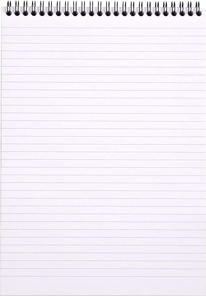 RHODIA 185019C - Spiral Notebook (Full Bound) Black - A4 - Lined - 80 Detachable Sheets - White Clairefontaine Paper 80 g/m - Soft and Resistant Coated Card Cover - Classic