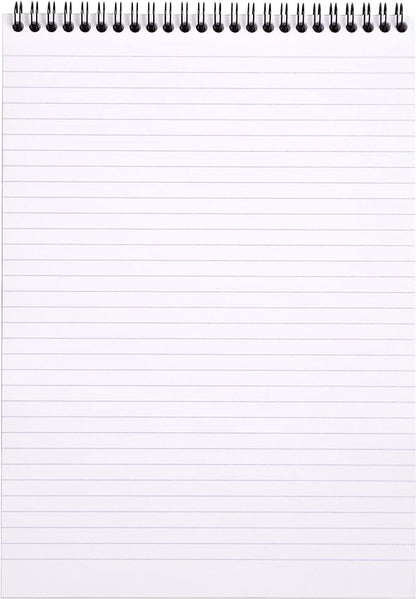 RHODIA 185019C - Spiral Notebook (Full Bound) Black - A4 - Lined - 80 Detachable Sheets - White Clairefontaine Paper 80 g/m - Soft and Resistant Coated Card Cover - Classic