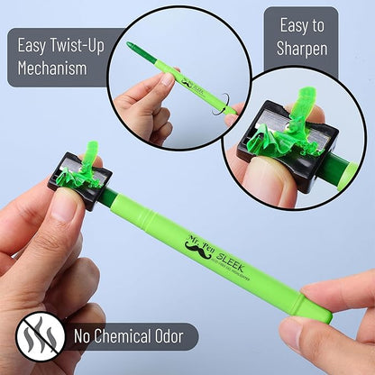 Mr. Pen No Bleed Gel Highlighter, Bible Highlighters, Green, Pack of 4