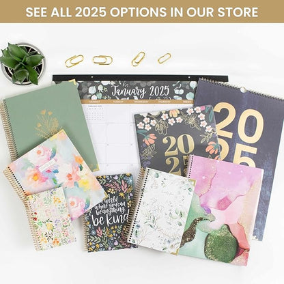bloom daily planners 2025 Calendar Year Monthly Hanging Wall Calendar (January 2025 through December 2025) - Large 11” x 17” - Seasonal