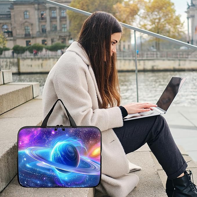 Universal Tablet Laptop Sleeve Case 10 inch, Cosmic Planet Slim Carrying Case Durable Handbag Travel Laptop Bag for 7 to 10-inch Laptops/Notebook/Kids Tablet/ipad/eBook Readers