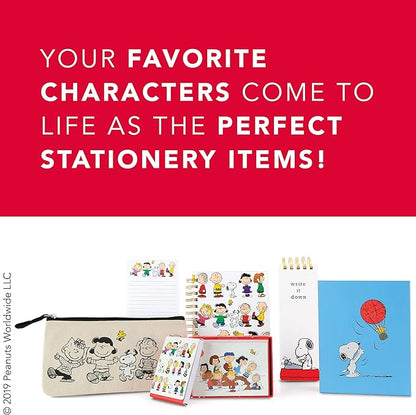 Graphique Soft Cover Journal, Peanuts Typewriter Design - 200 Ruled Pages, Cute Snoopy Design on Cover, 6" x 8.25" x .5" - Durable Notebook for Notes, Lists, Recipes, and More