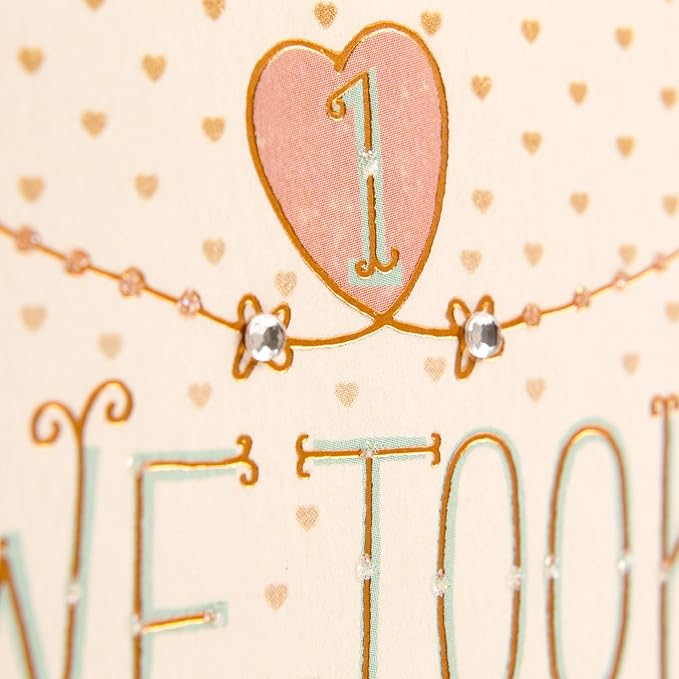 Hallmark 1st Anniversary Card (Chance on What Could Be)