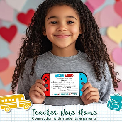 Video Game Theme Positive Brag Card, Teacher Mail for Elementary Classroom Rewards to Students