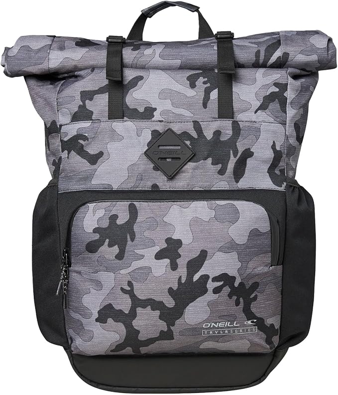 O'NEILL Mens Strike Trvlr 28L Backpack, Black Camo