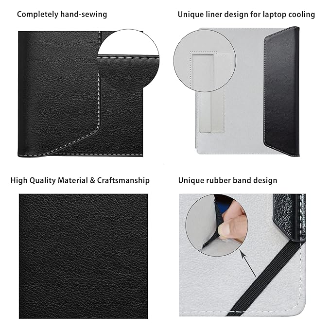 Alapmk Protective Case for 14" Dell Inspiron 14 5425 5420 5430/Inspiron 14 2-in-1 7425 7420/Inspiron 14 Plus 7420 & Asus Vivobook S 14 OLED K3402/M3402[Not fit Inspiron 14 5410 5418],Black