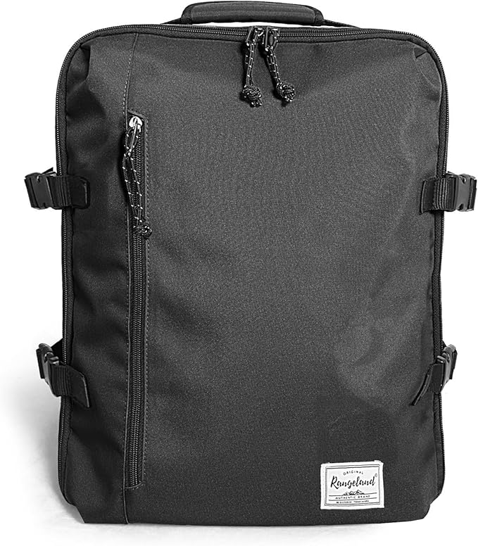 New Business Trip Backpack 21L Flight Approved Carry on Daypack 15-inch Laptop Notebook, Travel Commute Gym Sport, All Black
