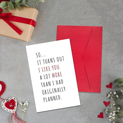 Ogeby Funny Valentine’s Day Card Gifts for Boyfriend Girlfriend, Cute Anniversary Cards Gifts for Husband Wife, Humor Valentine’s Day Cards Gifts for Couple Friends Men Women