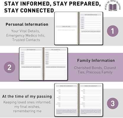 DOURA End of Life Planner : My Final Wishes End of Life Planner, Death Planner Organizer for Beneficiary Info, Will Preparation, Last Wishes, B5(9.5" * 7")