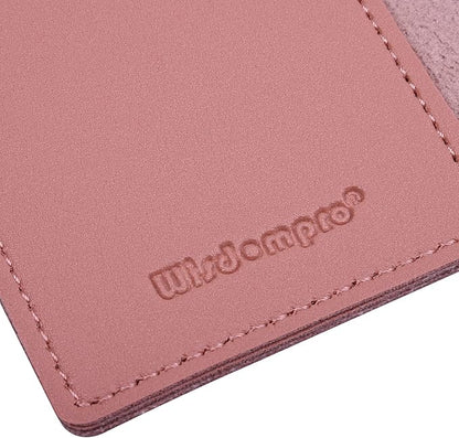 Journal Cover, 2 Pack Wisdompro PU Leather Notebook Cover for Field Notes,or Other 3.5" x 5.5" Pocket Notebooks - Pink
