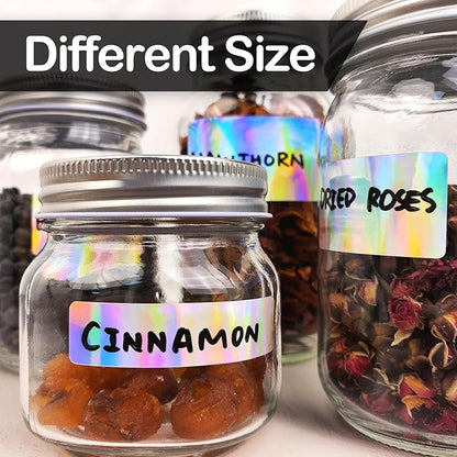 170Pcs Laser Removable Labels for Jars,for Storage Bins,for Food Containers with 2 Liquid Chalk Marker(Laser)