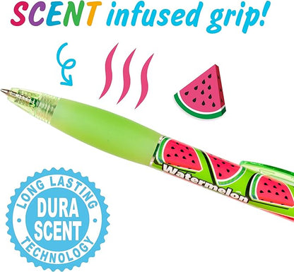 Glitter Gel Smens - Patented Gourmet Scented Colored Glitter Gel Ink Pens, Medium Point, 8 Count - Fun, Cute, Cool, Smelly Pens for Kids