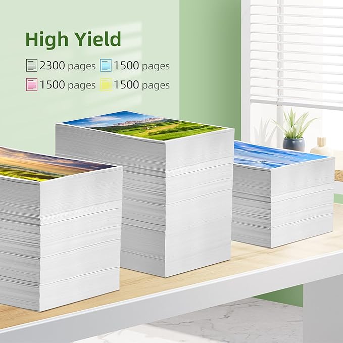 950XL 951XL Ink Cartridges Combo Pack Compatible for HP 950 951 Ink Cartridges Combo Pack Use With HP OfficeJet Pro 8600 8610 8615 8620 8100 8630 8660 8640 276DW 251DW,4 Pack Black Cyan Magenta Yellow