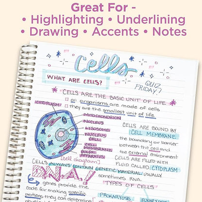 Zebra Pen Mildliner Double Ended Highlighter Set, Broad and Fine Point Tips, Assorted Refresh and Friendly Ink Colors, 10-Pack (78501)