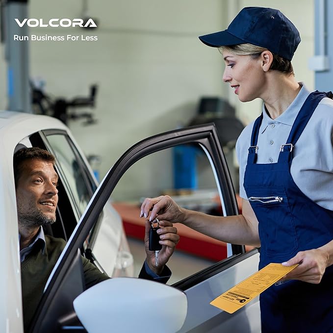 Volcora 100 Pack Key Drop Off Envelopes for After Hours, Night Drop Key Envelopes for Auto Shop Repair, Self Adhesive Envelope for Service Drop Box Overnight, Early Bird, Bussines 4 1/2 x 10 3/10 in